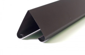 Ламель-жалюзи Твинго МАКС, шаг 70 мм, двустороннее полимерное матовое покрытие, RAL 8019 Темный шоколад